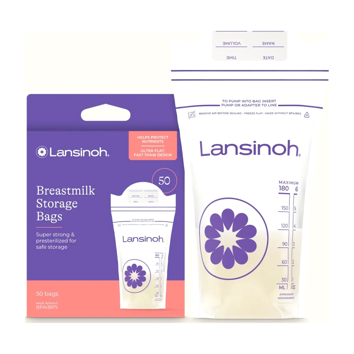 Bolsas para leche materna (50 u.)